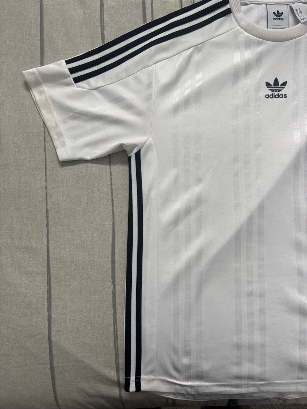 Adidas Originals 3 STRIPES Jacquard Jersey CE1641 White - Picture 2 of 9